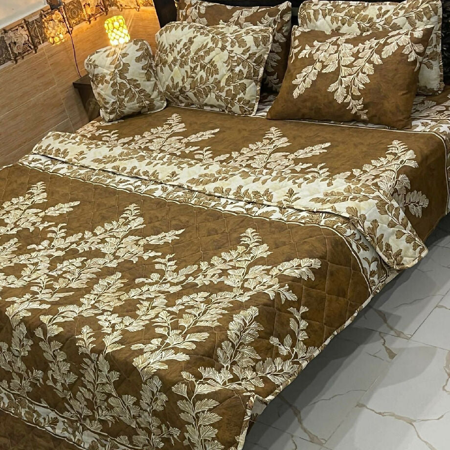 7pc printed comforter set bedsheets