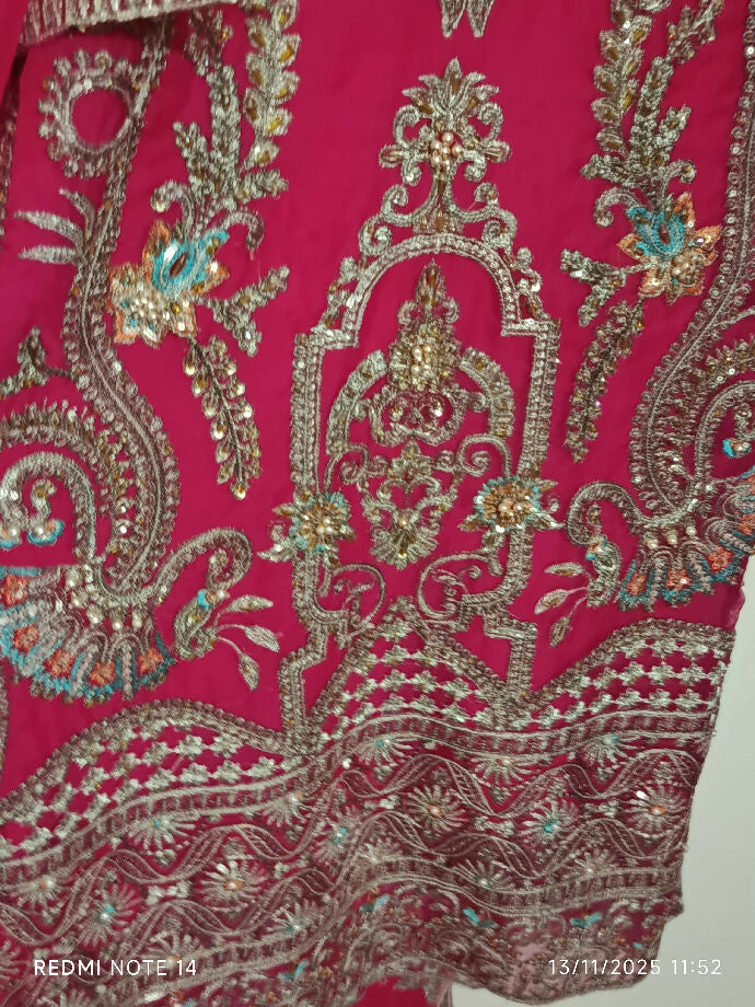 Pink long fancy dress