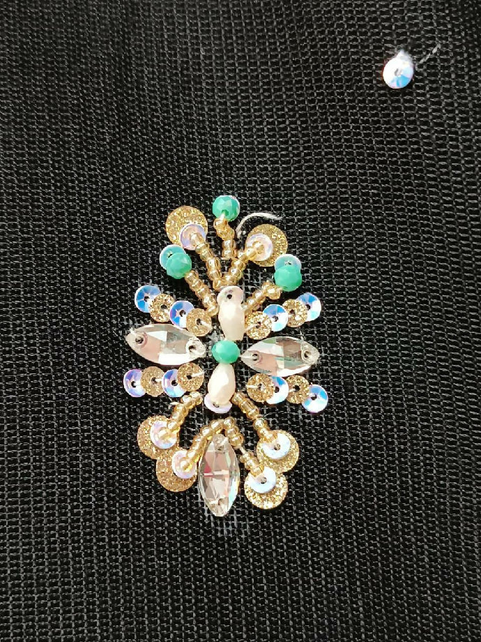 Luxurious Khadi Net 3PC Embroidered Suit with Sequin Work