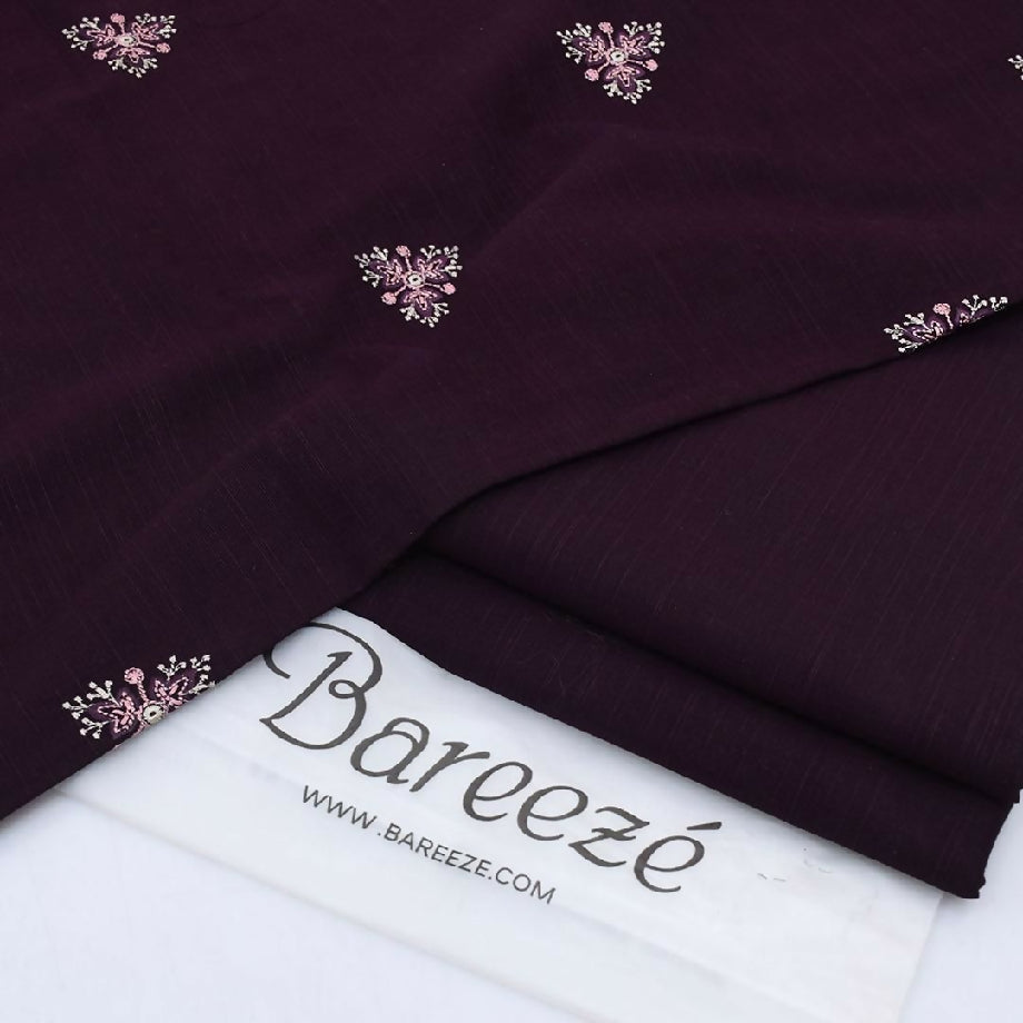 Bareeza 2pc embroidered khaddar
