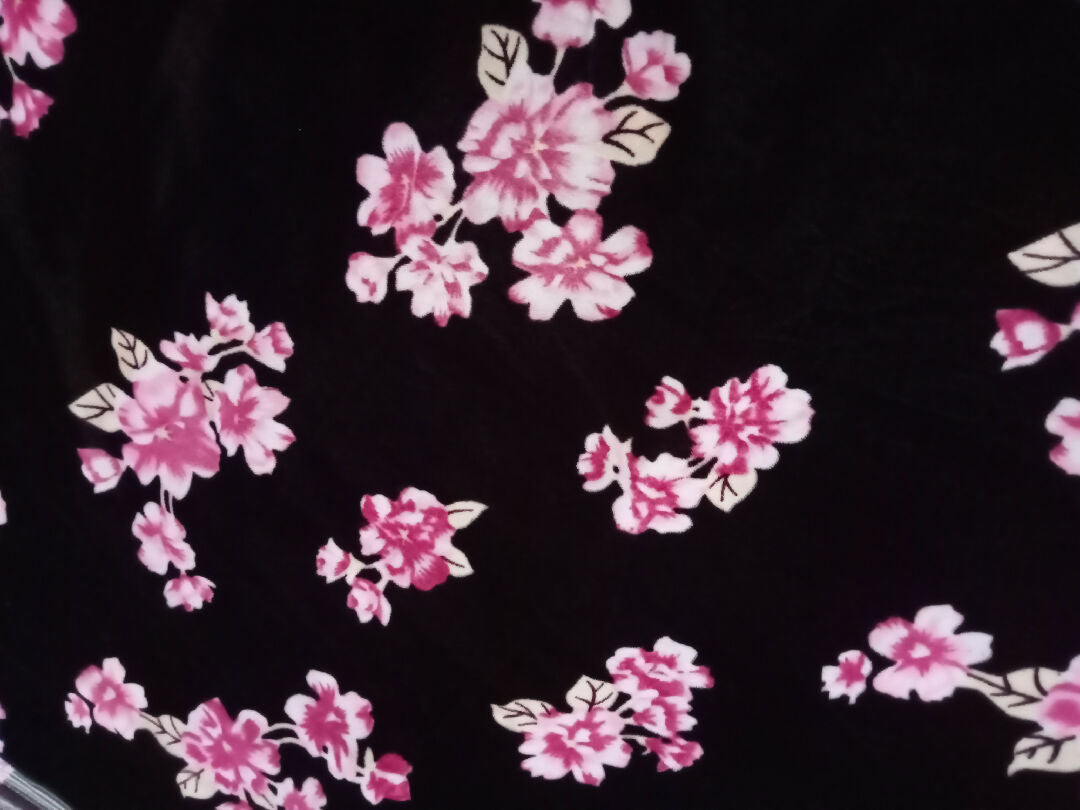 Printed velvet shirt