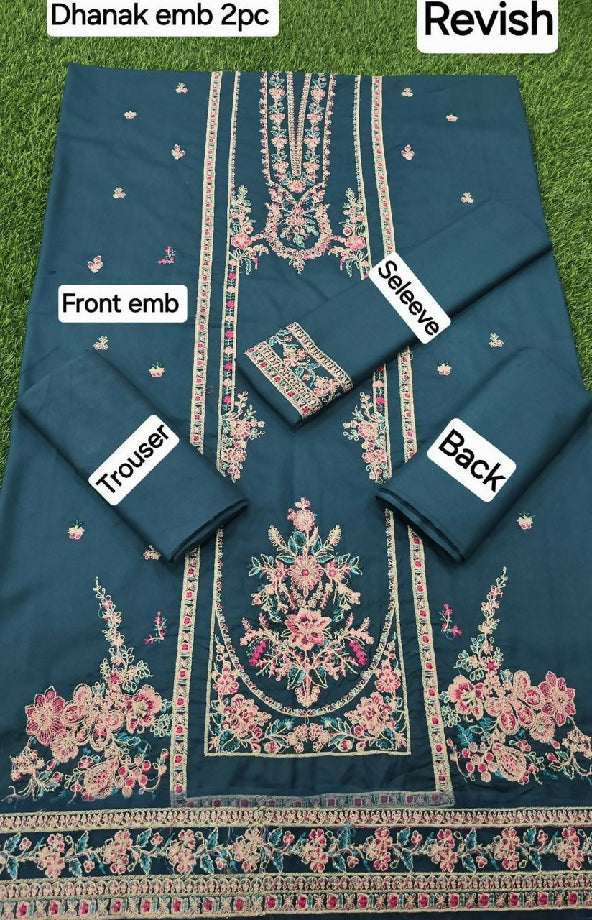 Embroidered Winter Collection 2-piece Fabric Dhanak