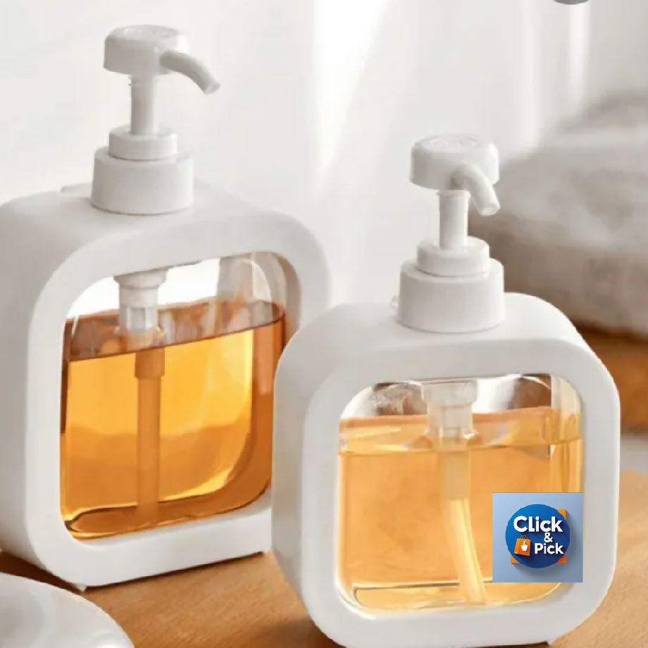 Refillable 300ml Soap Dispenser Bottle – Liquid Hand Wash, Dish Detergent, Shampoo & Lotion Pump for Kitchen & Bathroom Use