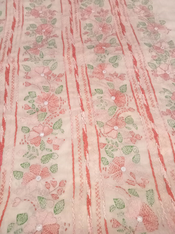 2piece bamber shafoon suit kacha kaam with tarkashi