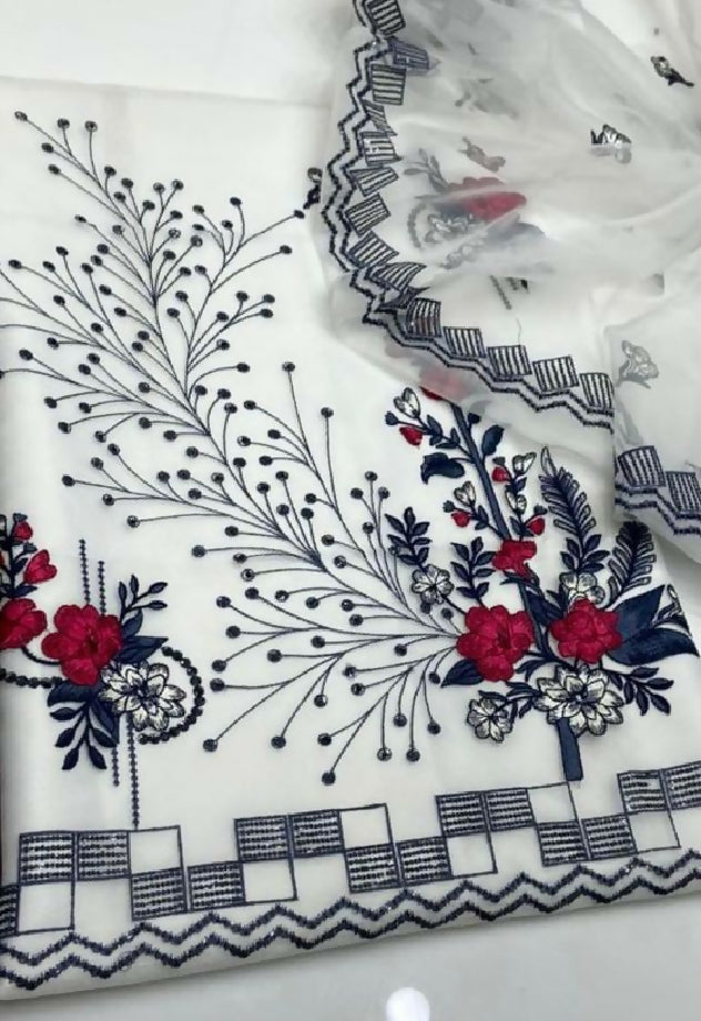 LUXURY KHADDI NET EMBROIDERED COLLECTION FOR Women