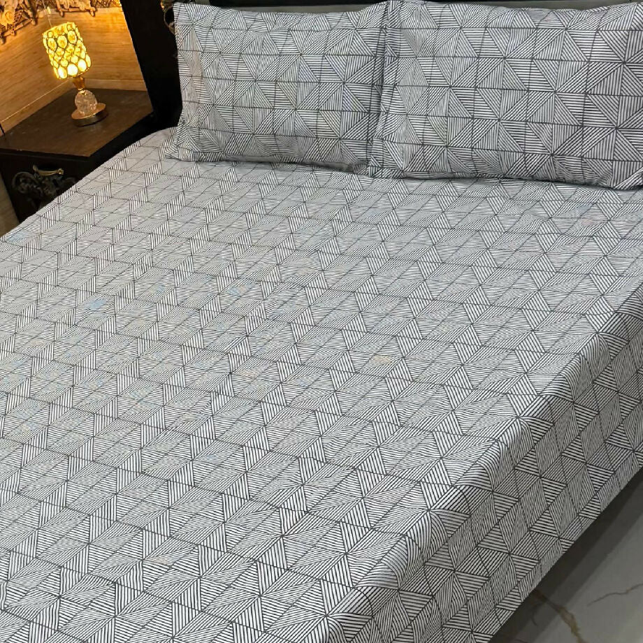 Double Bed King Size Cotton Bedsheet