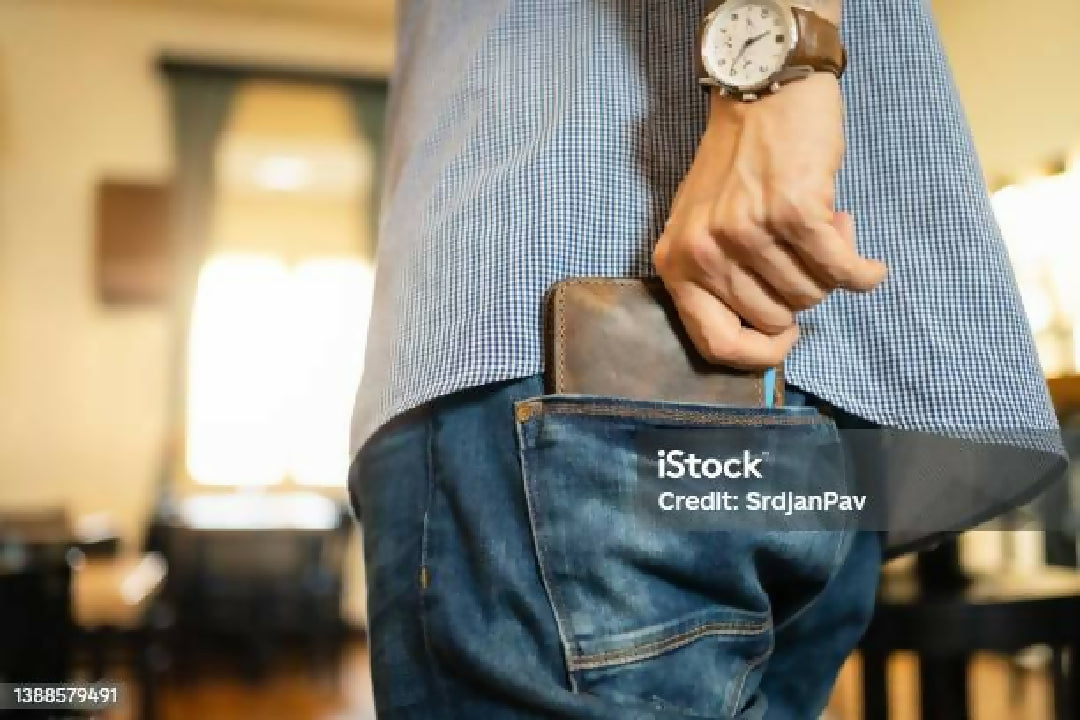 man's collection wallet