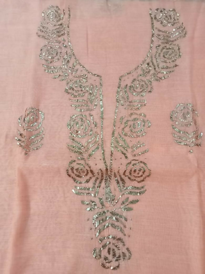 2piece suit paper cotton fabric Shirt & dupatta