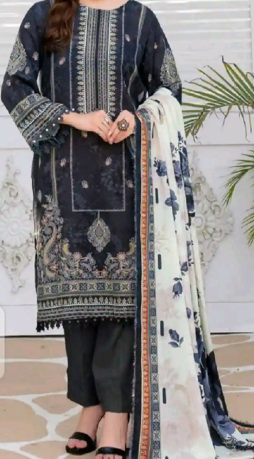 Ladies dress/winter stuff/unstitch dress