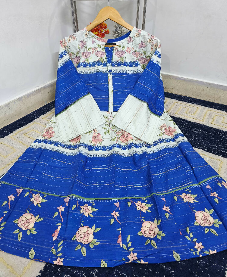 ORIGNAL KHAADI NEW PRINTS STITCHED FROCK*