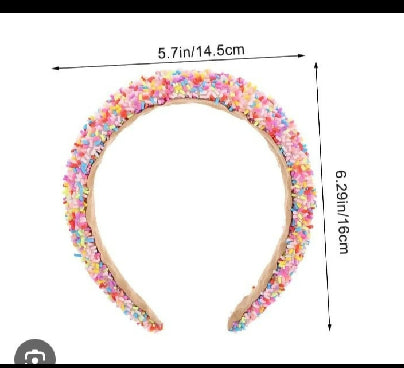 Sprinkle Headband Decor Hairbands Wide Fashion Hair