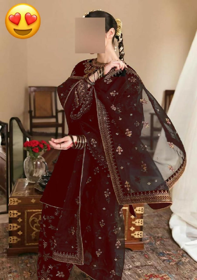 Luxury Heavy Embroidered Velvet winter collection