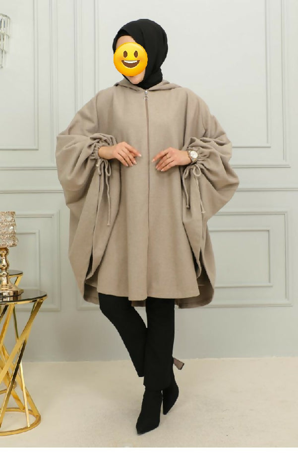 Women's Fleece Hooded Shawl