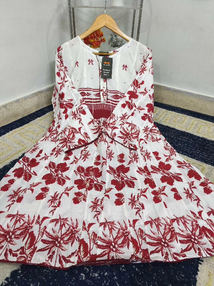 ORIGNAL KHAADI NEW PRINTS STITCHED FROCK*