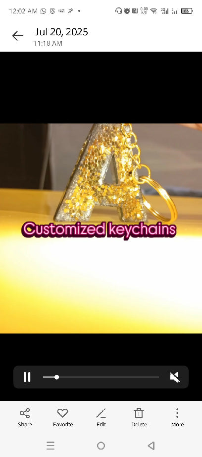 Luxury mixed colors resin keychains