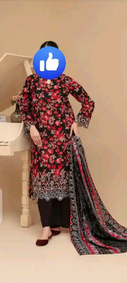 Winter dress unstitch dress for ladies