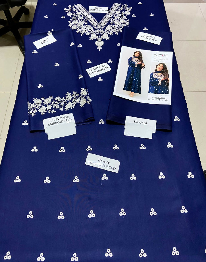 Winter embroidered premium quality suit