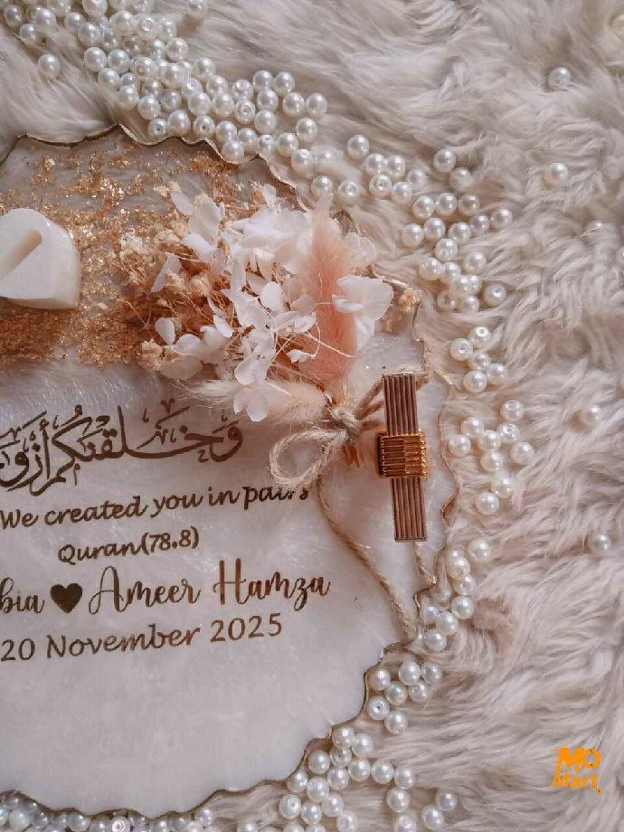 : Engagement Plague with Ring Mold & Flowers ?