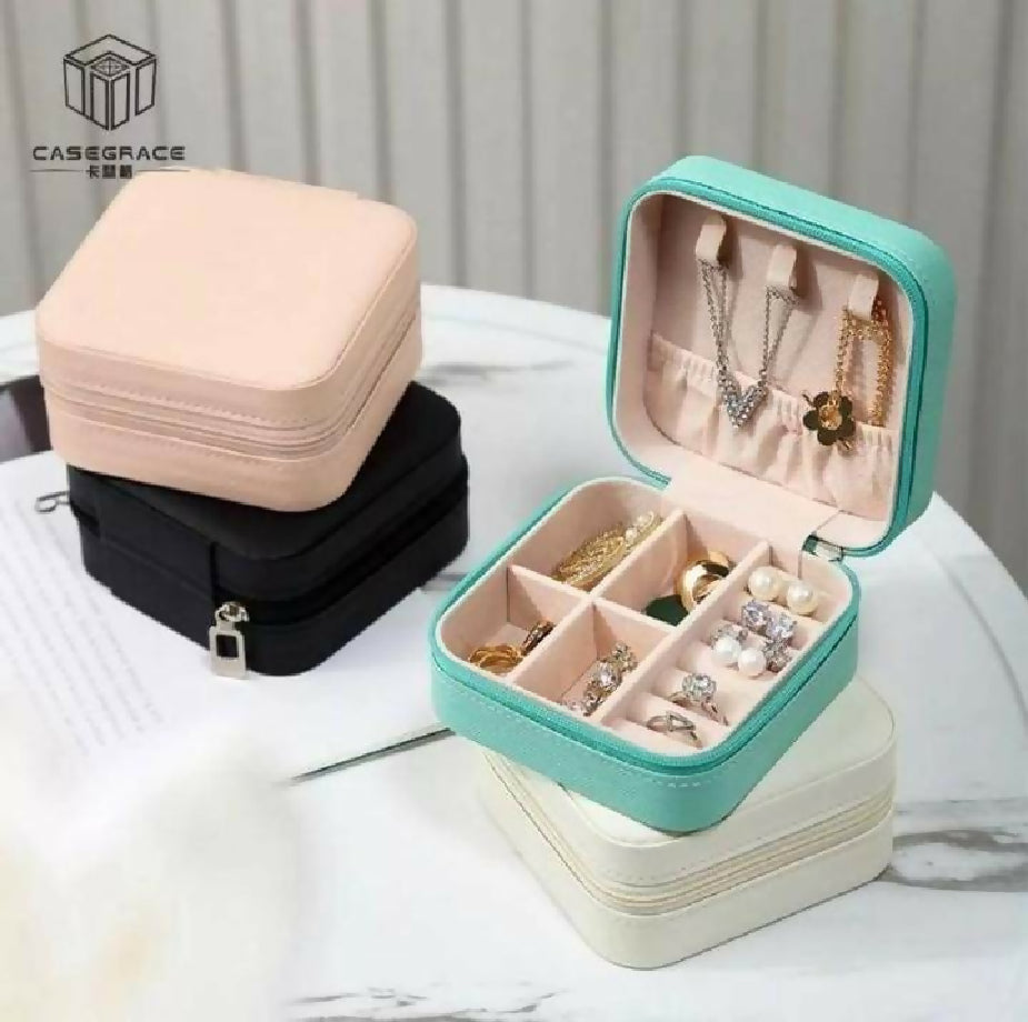 Leather Jewellery Box (Random Colors)