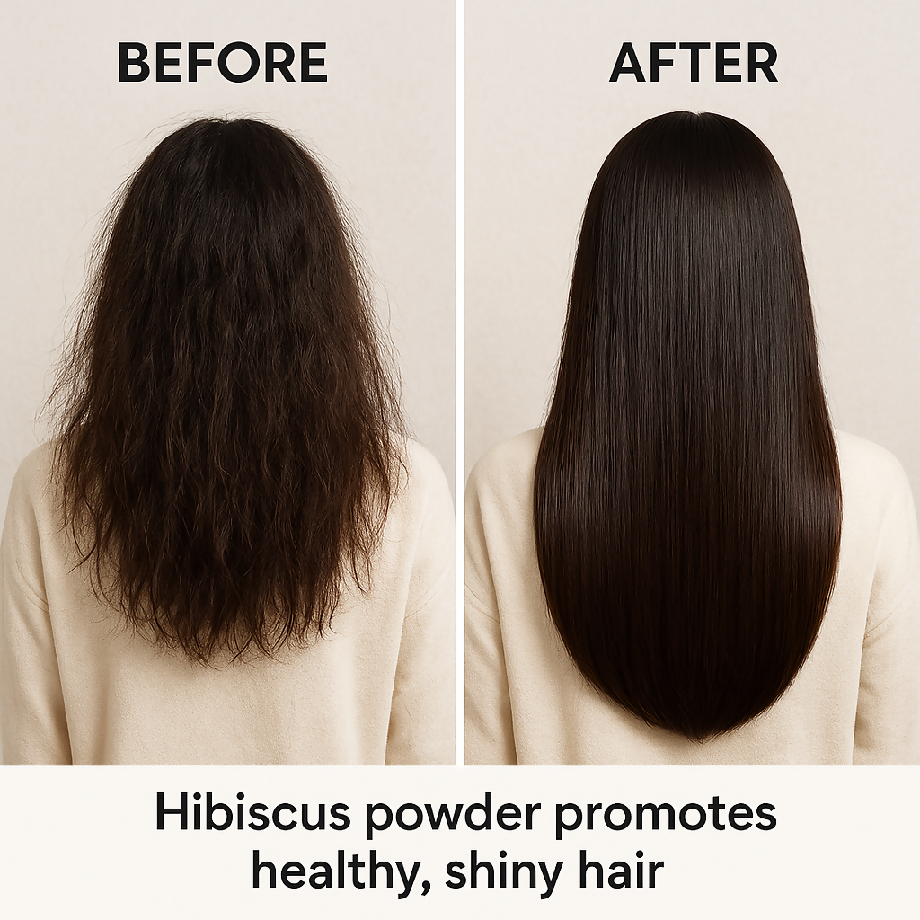 Hibiscus powder for hair care