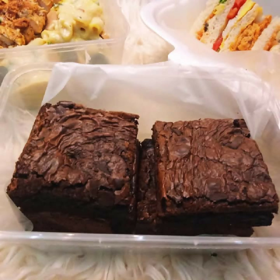flaky fudgy brownies