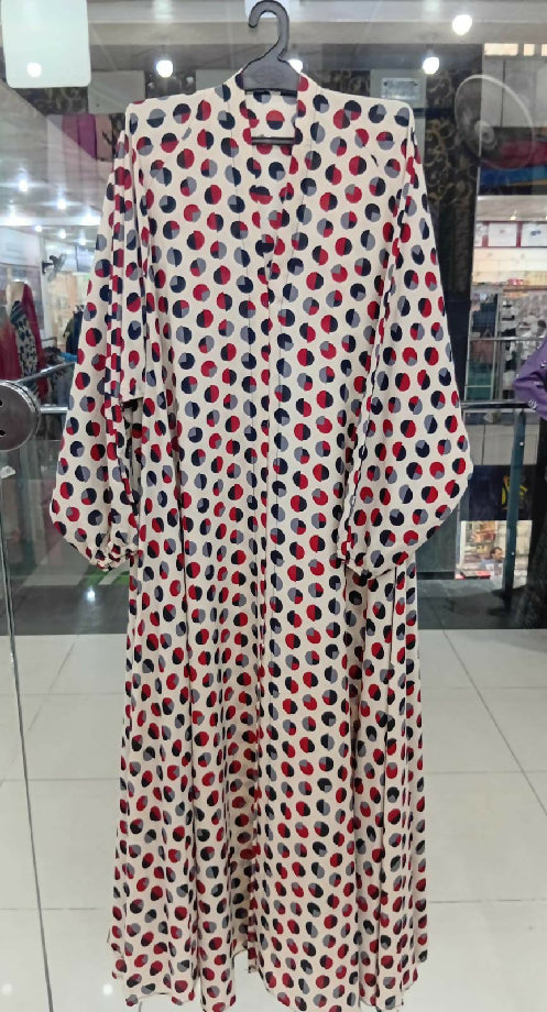 New Digital Printed Abaya (Front Open)