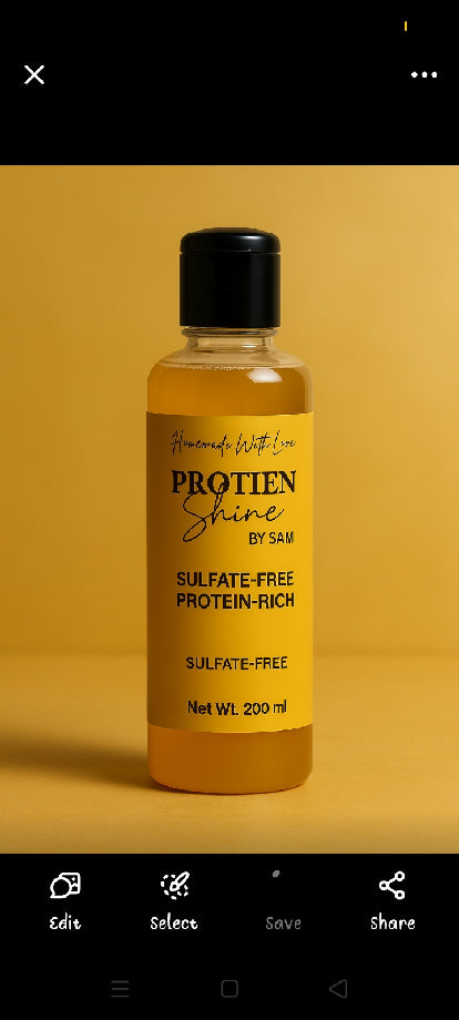 Egg protein sulphate free shampoo