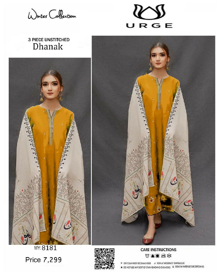 _WINTER'S COLLECTION_ ?* ? *CATEGORY : DHANAK 3PC EMBROIDERED* > DHANAK EMBROIDERED COLLECTION