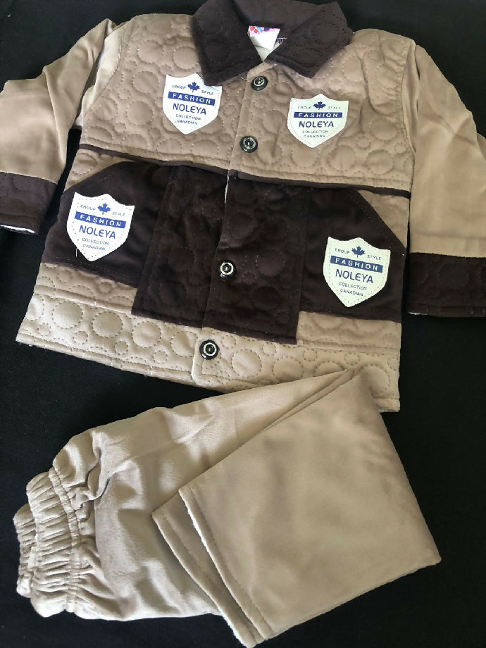Boys velvet shirt pajama