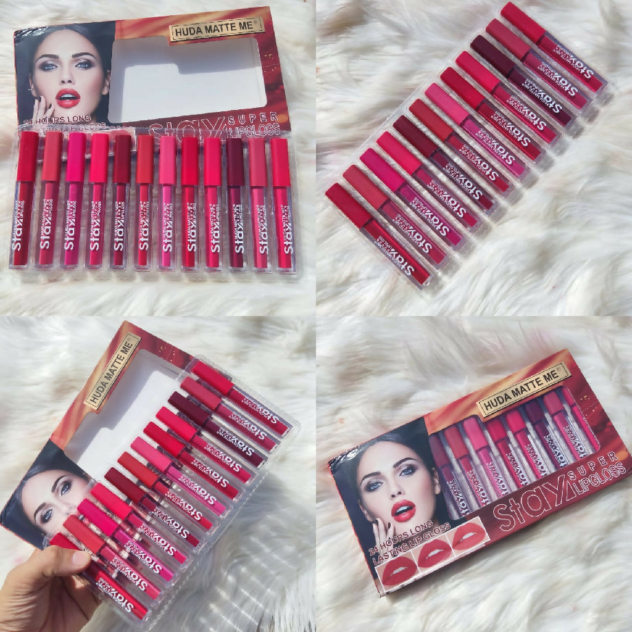 Matte Lip Glosses 12pc set