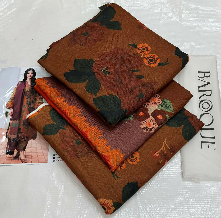 Unstitched PURE KARANDI Three Piece