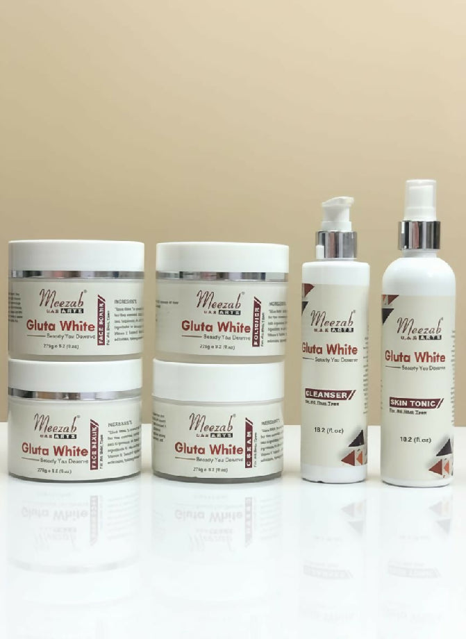 Meezab gluta white facial kit