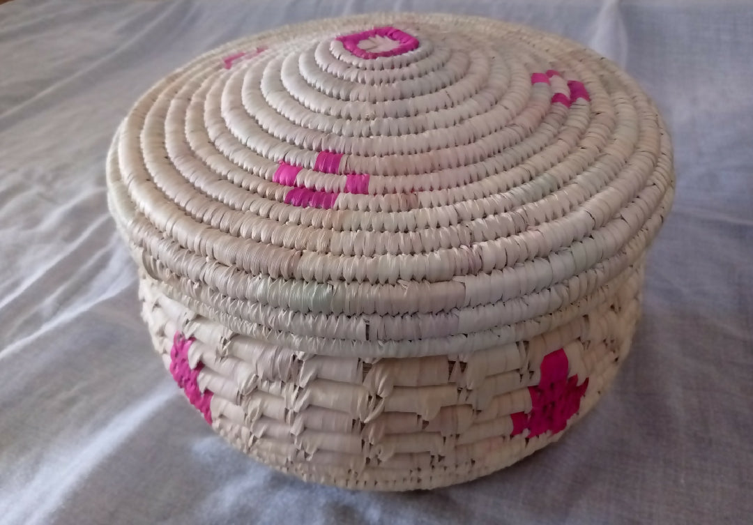 Wicker Basket with a Lid.