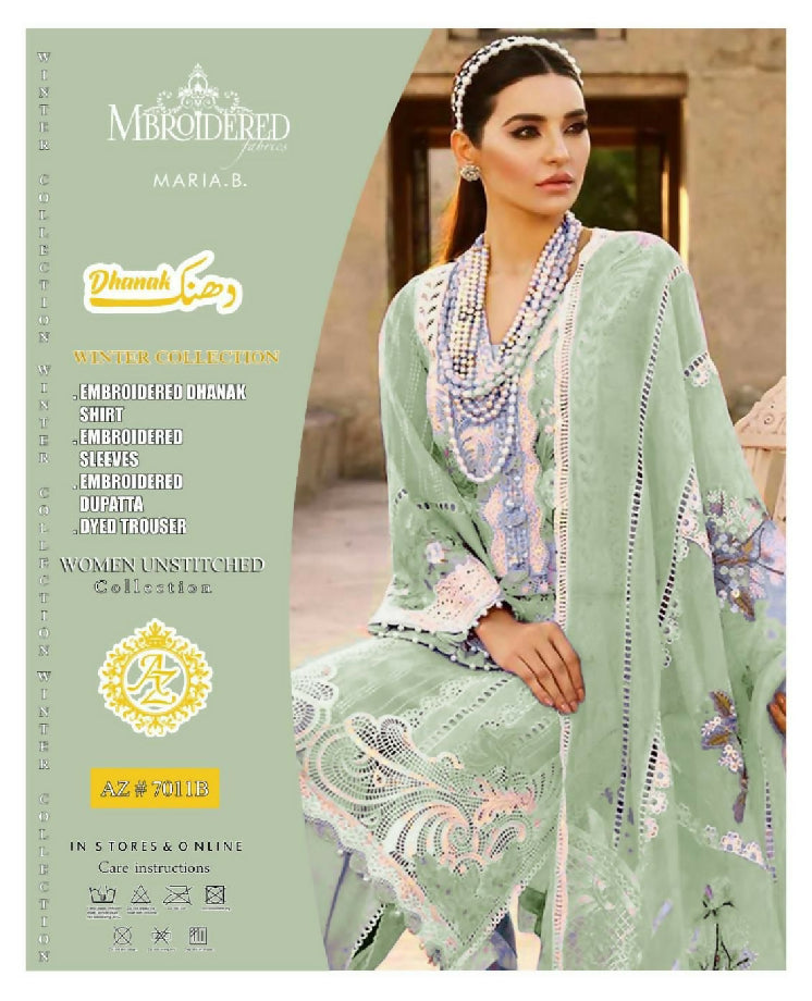 Crimson Dhanak 3 pcs embroidered Suit