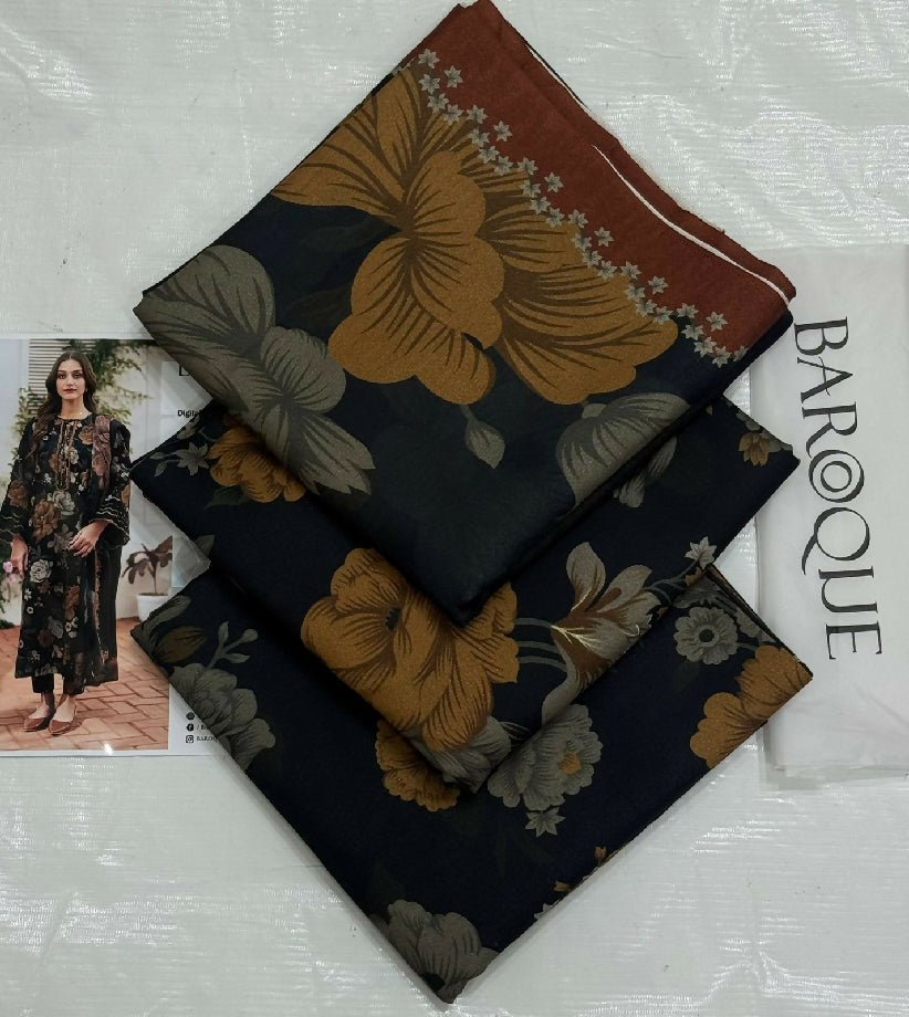 Unstitched PURE KARANDI Three Piece