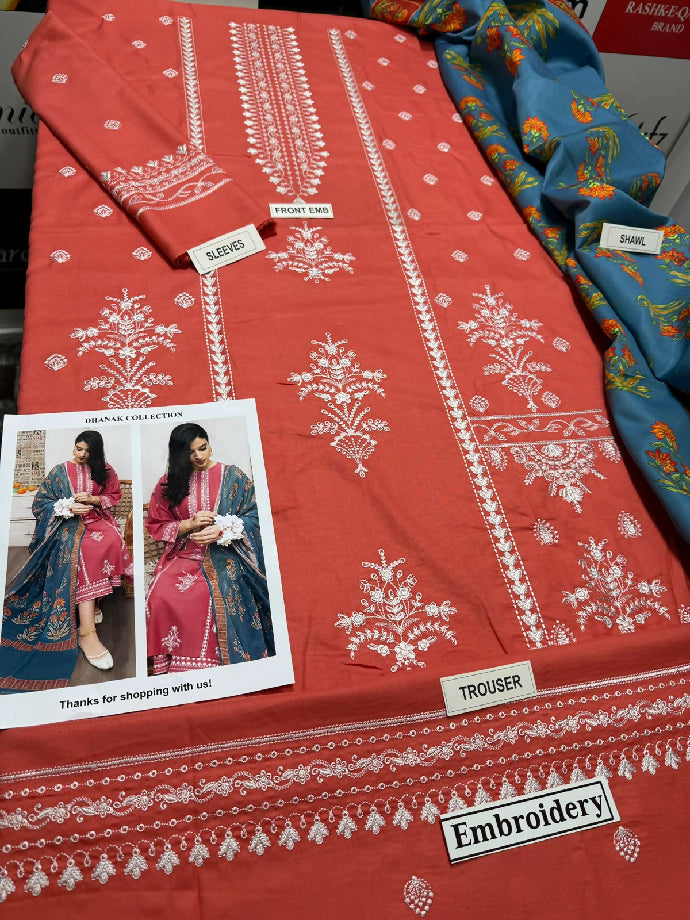 ?? *DHANAK 3PC* ?? *MOST HIT* LUXURY WINTER COLLECTION 2025 *? *FABRIC* DHANAK
