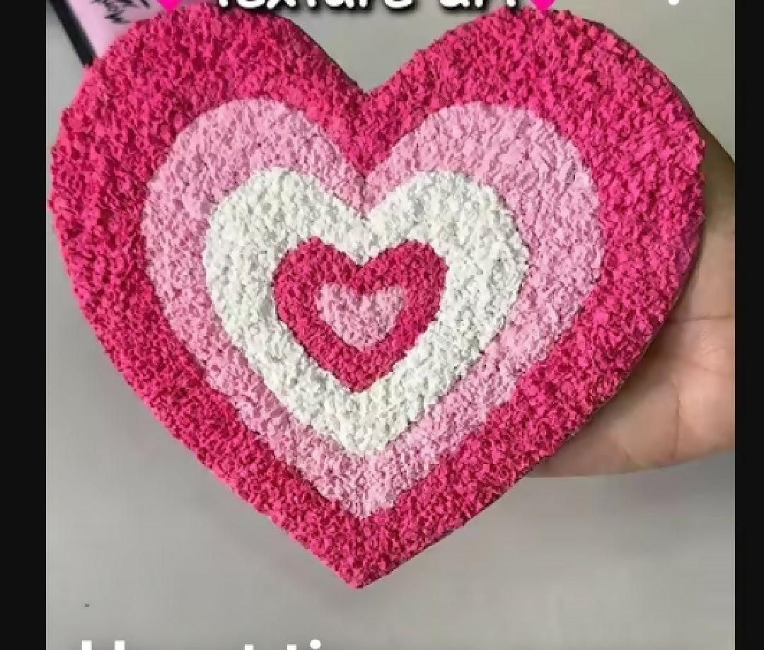 Hand made tissu paper texture hearts