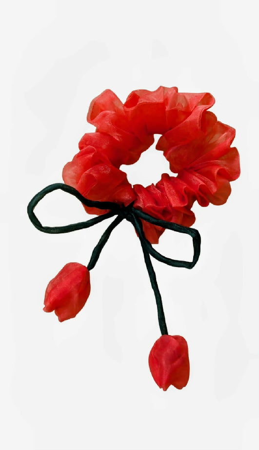 Stylish and trendy Organza scrunchies, korean style hair scrunchies