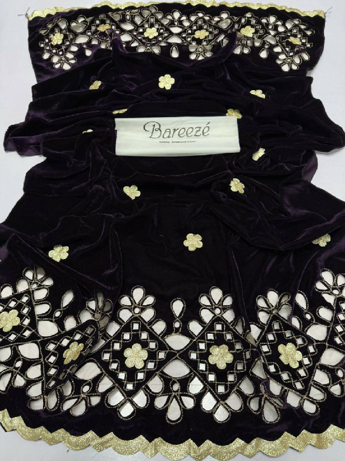 Velvet Fancy wedding Shawl