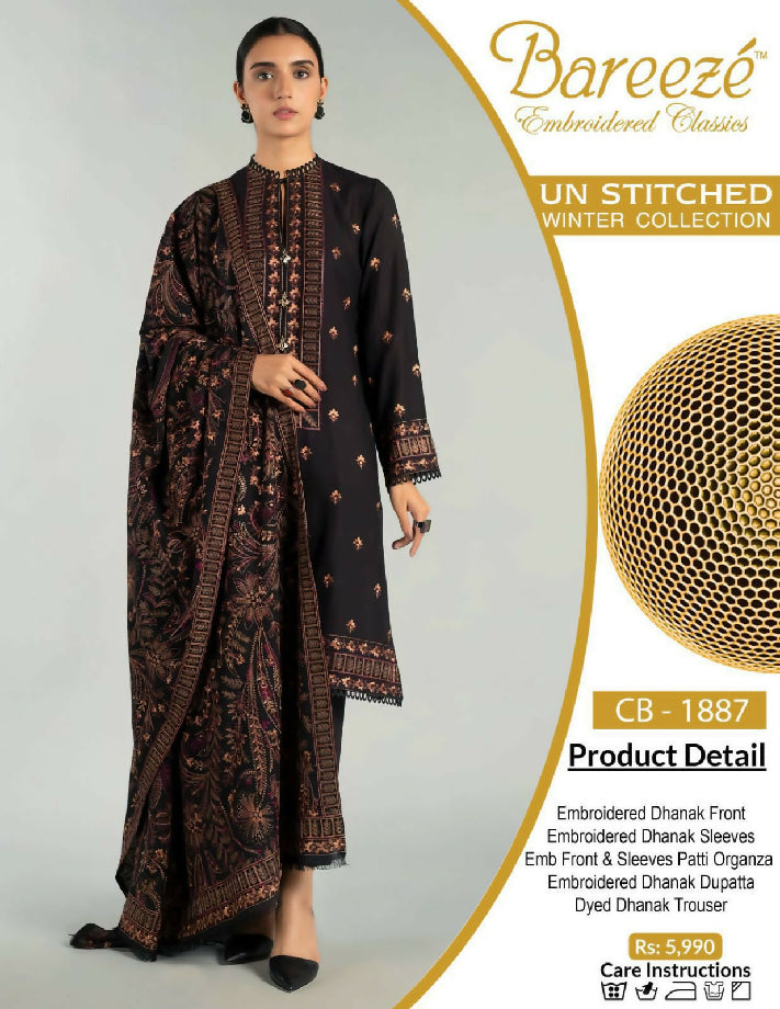 Bareeze Embroidered winter collection