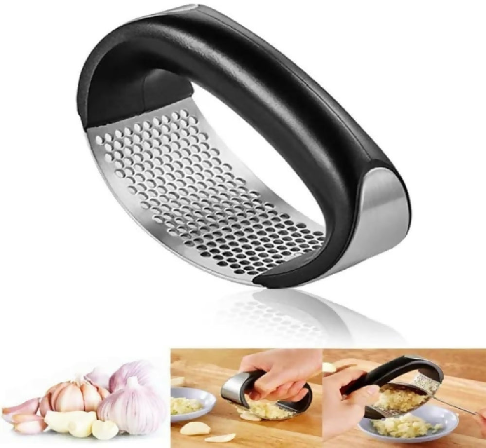 Garlic Press Metal Ginger Garlic Chopper Crusher Stainless Steel Garlic Cutter Creative Hand Press Garlic Tools