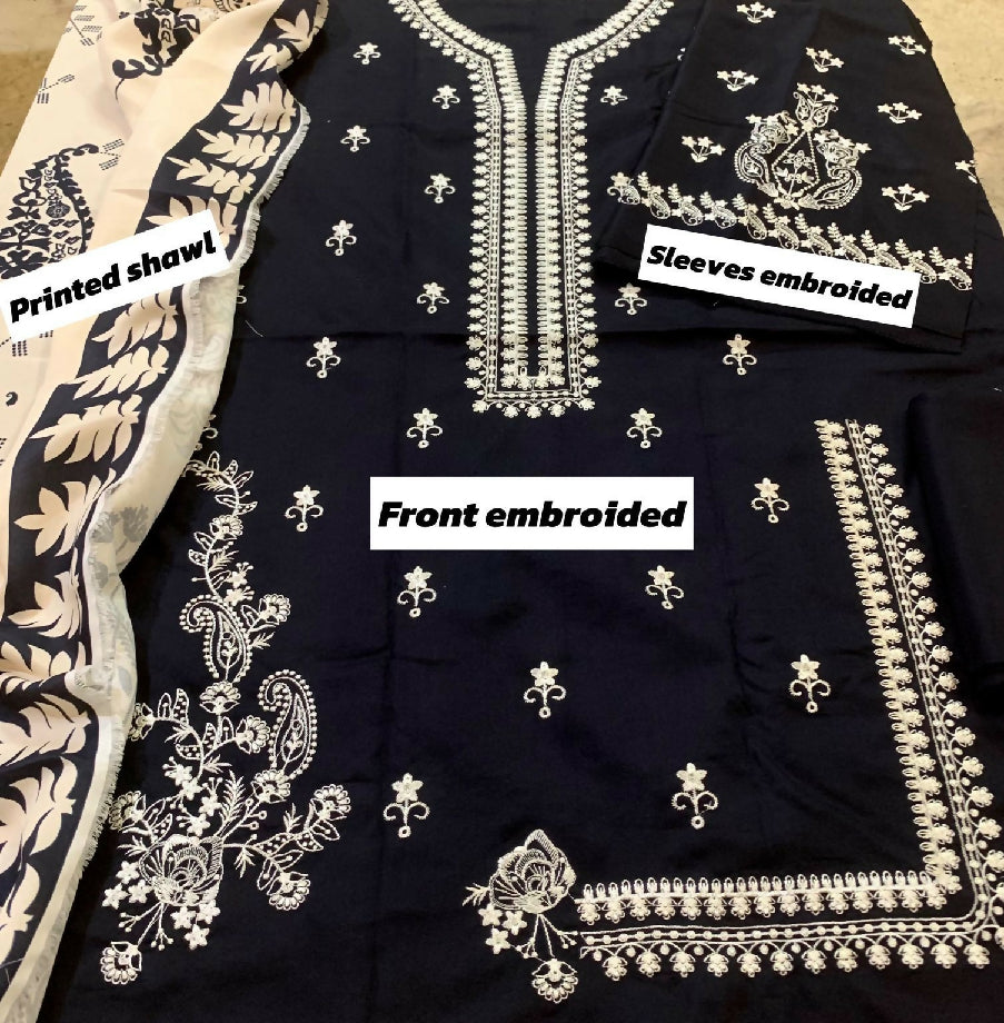 Printed shawls with dress