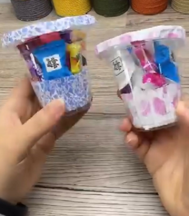 "Elegant Tulle & Gold Hoop Wedding/Nikkah Favor Pouches"