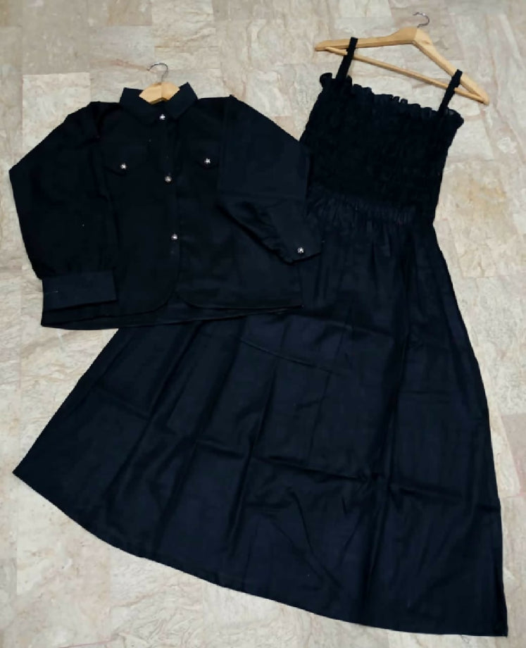 Coconut collection romper frock 2 pcs