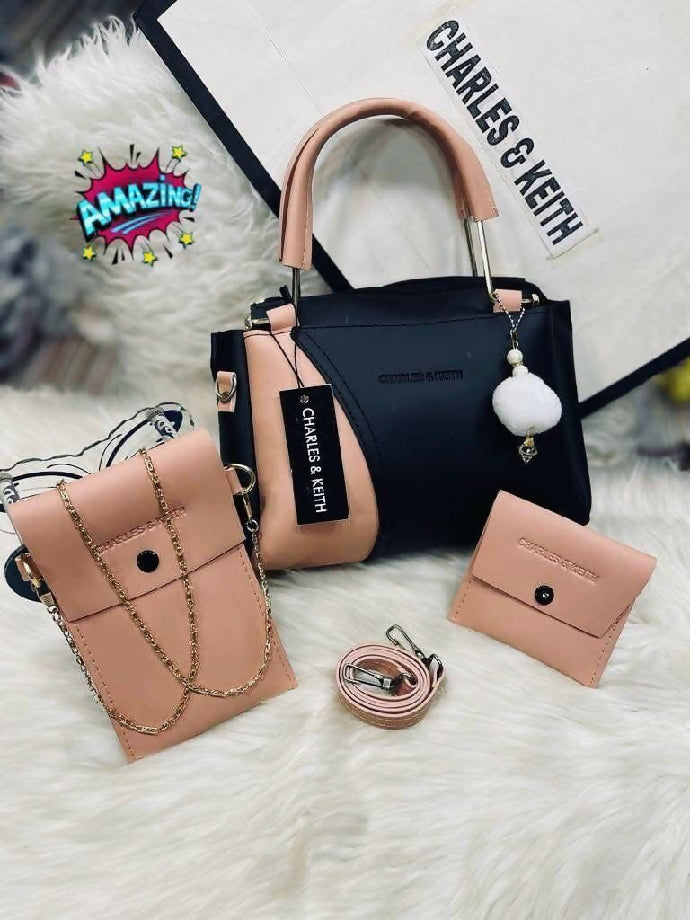 High quality 3Piece Set Mobile Walletwith Long Chain shoulder bags