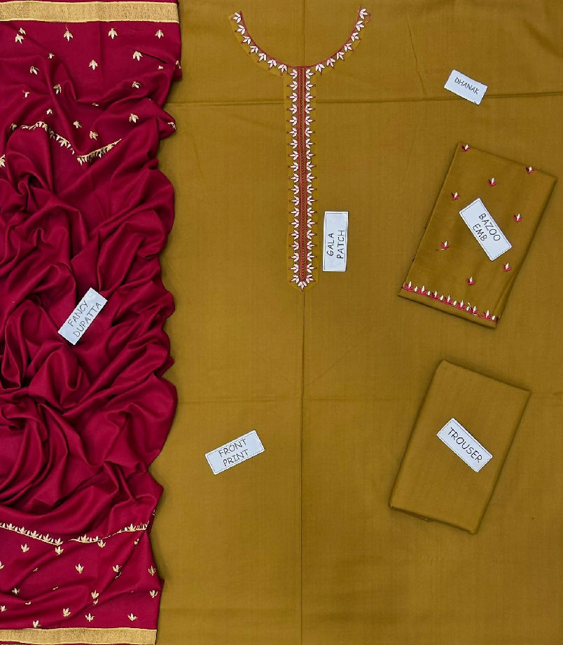 *? _WINTER'S COLLECTION_ ?* ? *CATEGORY : DHANAK 2PC EMBROIDERED* > DHANAK EMBROIDERED COLLECTION