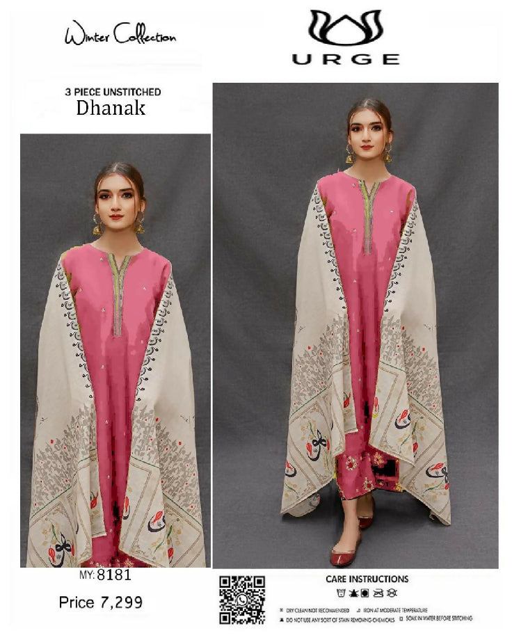 _WINTER'S COLLECTION_ ?* ? *CATEGORY : DHANAK 3PC EMBROIDERED* > DHANAK EMBROIDERED COLLECTION