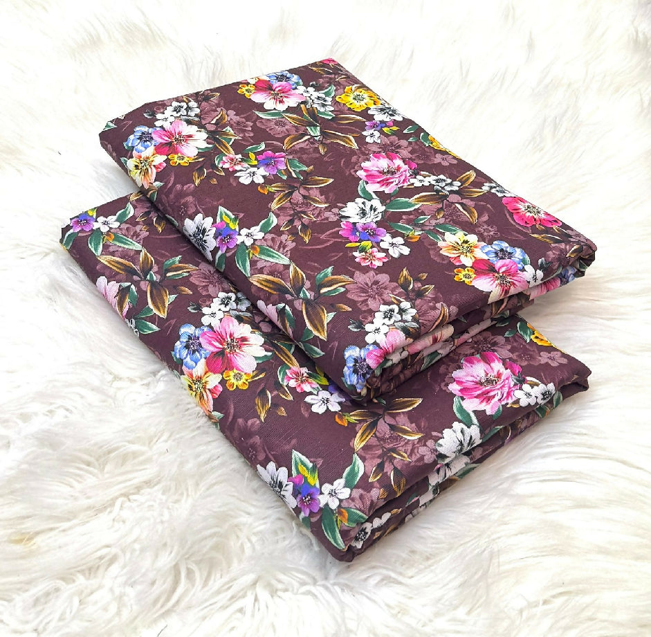 Unstitched Printed Khaddar Two Piece