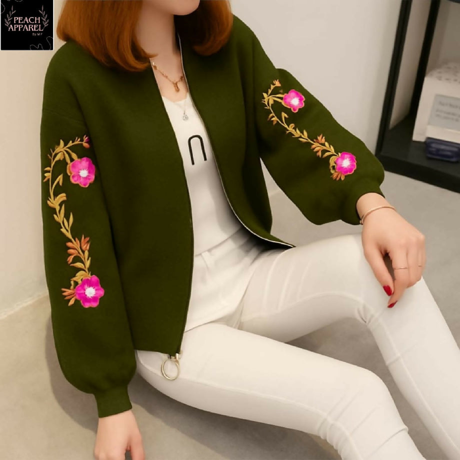 Winter Printed Zipper Jacket