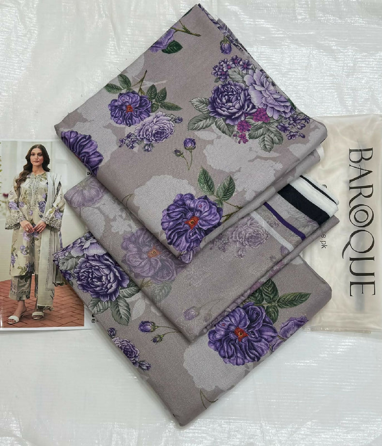 Unstitched PURE KARANDI Three Piece